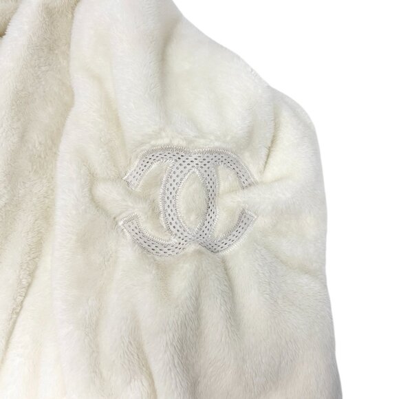 CHANEL Sport Vintage 09C CC Mark Logo Zip Hoddie Jacket #38 White [106376] - Picture 12 of 14